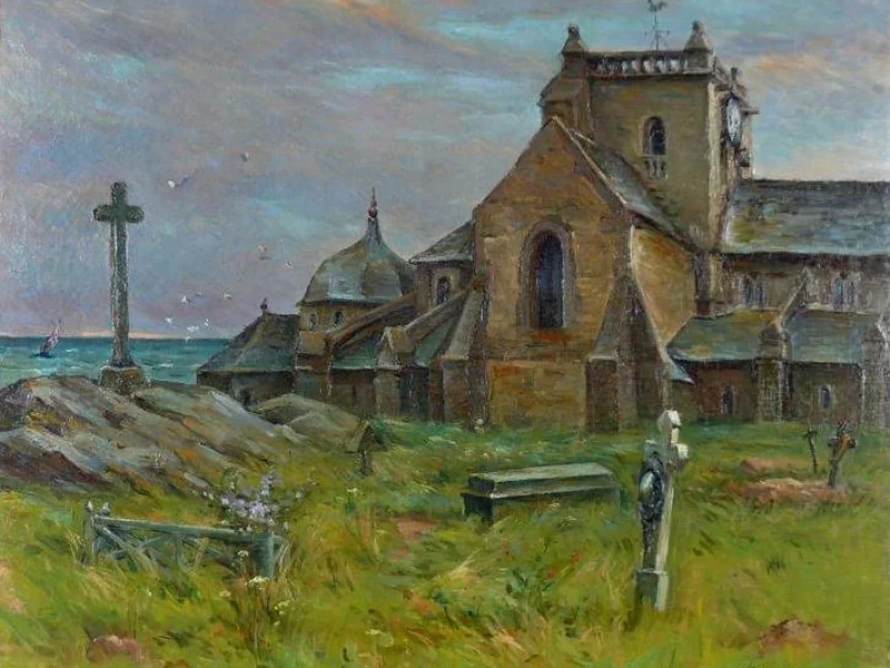 1863-Paul Louis Beaumont - La chiesa di Barfleur